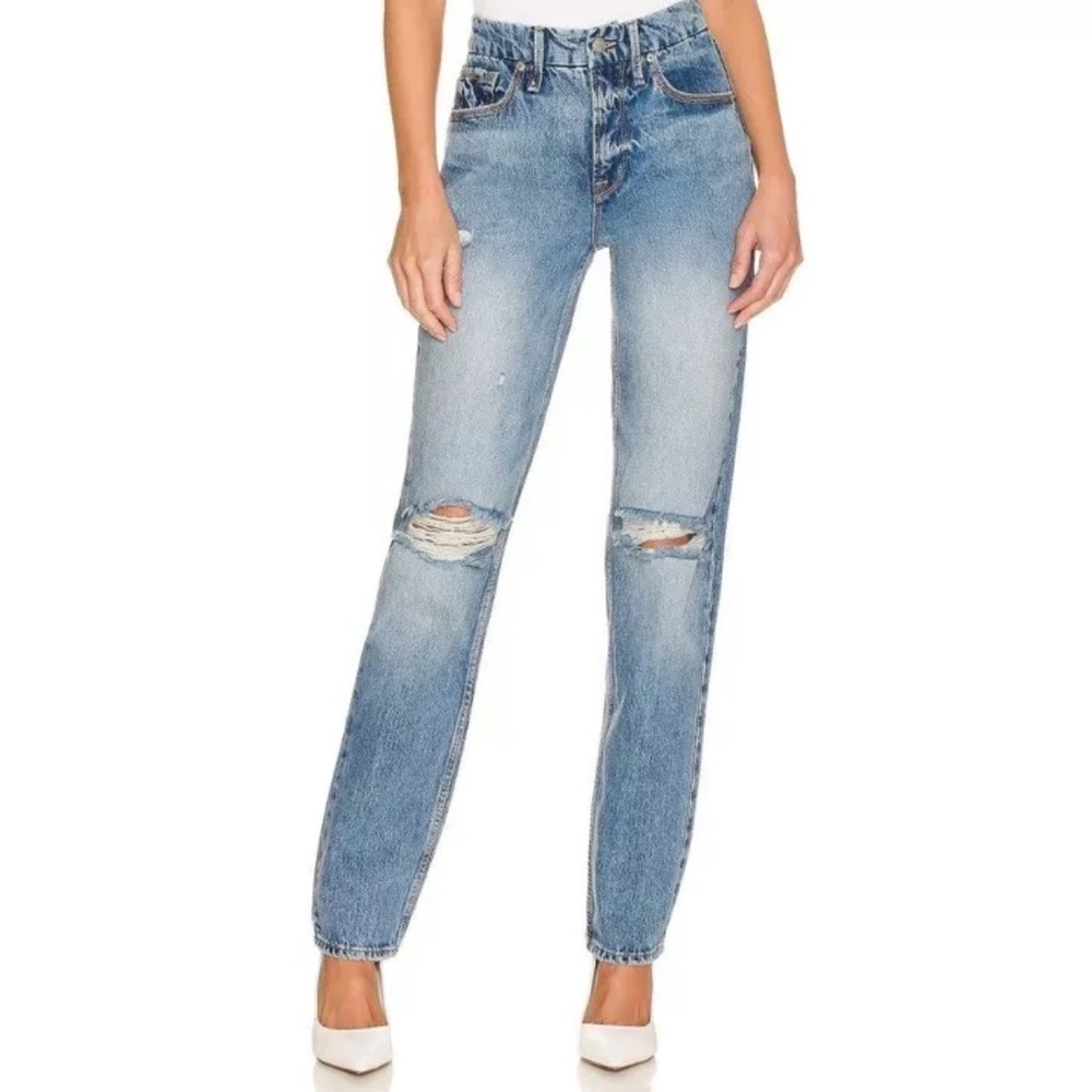✨NWT Good American Distressed 90’s Icon in Indigo 065